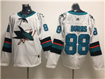 San Jose Sharks #88 Brent Burns White Jersey