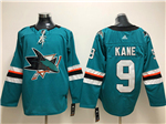 San Jose Sharks #9 Evander Kane Teal Jersey