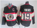 Chicago Blackhawks #19 Jonathan Toews 1930's CCM Vintage Black Jersey