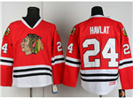 Chicago Blackhawks #24 Martin Havlat CCM Vintage Red Jersey