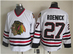 Chicago Blackhawks #27 Jeremy Roenick CCM Vintage White Jersey