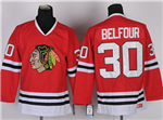 Chicago Blackhawks #30 Ed Belfour CCM Vintage Red Jersey