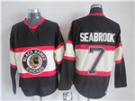 Chicago Blackhawks #7 Brent Seabrook 1930's CCM Vintage Black Jersey