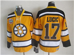 Boston Bruins #17 Milan Lucic 2010 Winter Classic Vintage CCM Gold Jersey