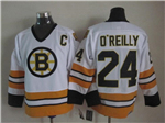 Boston Bruins #24 Terry O'Reilly 1970's Vintage CCM White Jersey