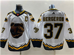 Boston Bruins #37 Patrice Bergeron White Reverse Retro 2.0 Jersey