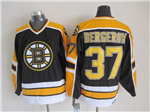 Boston Bruins #37 Patrice Bergeron 2000's Vintage CCM Black Jersey