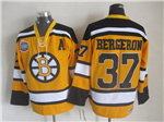 Boston Bruins #37 Patrice Bergeron 2010 Winter Classic Vintage CCM Gold Jersey