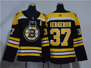 Boston Bruins #37 Patrice Bergeron Women's Black Jersey