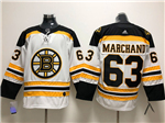 Boston Bruins #63 Brad Marchand White Jersey