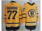 Boston Bruins #77 Ray Bourque Yellow 2020/21 Reverse Retro Jersey