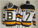 Boston Bruins #7 Phil Esposito 1992 Vintage CCM 75th White Jersey