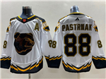 Boston Bruins #88 David Pastrnak White Reverse Retro 2.0 Jersey