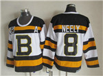 Boston Bruins #8 Cam Neely 1992 Vintage CCM 75th White Jersey