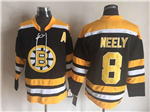 Boston Bruins #8 Cam Neely Vintage CCM Black Jersey