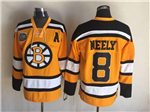 Boston Bruins #8 Cam Neely 2010 Winter Classic Vintage CCM Gold Jersey