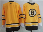 Boston Bruins Yellow 2020/21 Reverse Retro Team Jersey