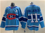 Montreal Canadiens #11 Brendan Gallagher Blue Reverse Retro 2.0 Jersey