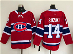 Montreal Canadiens #14 Nick Suzuki Red Jersey