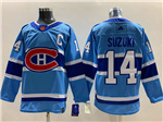 Montreal Canadiens #14 Nick Suzuki Blue Reverse Retro 2.0 Jersey