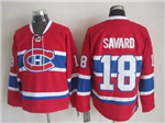 Montreal Canadiens #18 Serge Savard CCM Vintage Red Jersey
