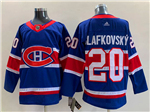 Montreal Canadiens #20 Juraj Slafkovsky Royal Blue 2020/21 Reverse Retro Jersey