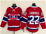 Montreal Canadiens #22 Cole Caufield Red Jersey