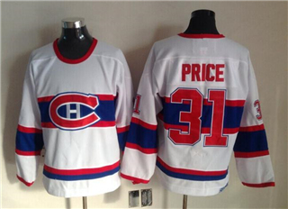 Montreal Canadiens #31 Carey Price 1946 CCM Vintage White Jersey