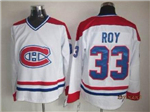 Montreal Canadiens #33 Patrick Roy CCM Vintage Red Jersey