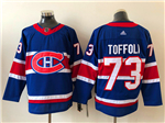Montreal Canadiens #73 Tyler Toffoli Royal Blue 2020/21 Reverse Retro Jersey