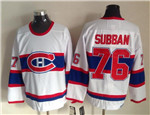 Montreal Canadiens #76 P.K. Subban 1946 CCM Vintage White Jersey