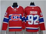 Montreal Canadiens #92 Jonathan Drouin Red Jersey