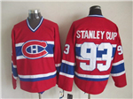 Montreal Canadiens 1993 Stanley Cup CCM Vintage Red Jersey