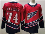 Washington Capitals #74 John Carlson Red 2020/21 Reverse Retro Jersey