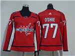 Washington Capitals #77 T.J. Oshie Women's Red Jersey