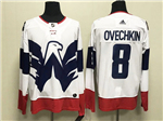 Washington Capitals #8 Alexander Ovechkin White 2023 Stadium Series Jersey
