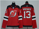 New Jersey Devils #13 Nico Hischier Women's Red Jersey