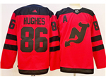 New Jersey Devils #86 Jack Hughes 2024 Stadium Series Red Jersey