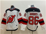 New Jersey Devils #86 Jack Hughes White Jersey