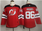 New Jersey Devils #86 Jack Hughes Women's Red Jersey
