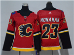 Calgary Flames #23 Sean Monahan Women's Home Red Jersey