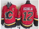 Calgary Flames #12 Jarome Iginla 2007 CCM Vintage Red Jersey
