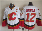 Calgary Flames #12 Jarome Iginla 2007 CCM Vintage White Jersey