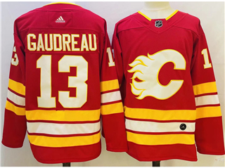 Calgary Flames #13 Johnny Gaudreau Alternate Red Jersey
