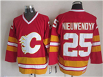 Calgary Flames #25 Joe Nieuwendyk 1989 CCM Vintage Red Jersey
