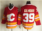 Calgary Flames #39 Doug Gilmour 1989 CCM Vintage Red Jersey