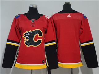 Calgary Flames Women's Home Red Team Jersey