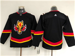 Calgary Flames Youth Black 2020/21 Reverse Retro Team Jersey