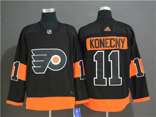 Philadelphia Flyers #11 Travis Konecny Black Alternate Jersey