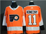 Philadelphia Flyers #11 Travis Konecny Orange Jersey